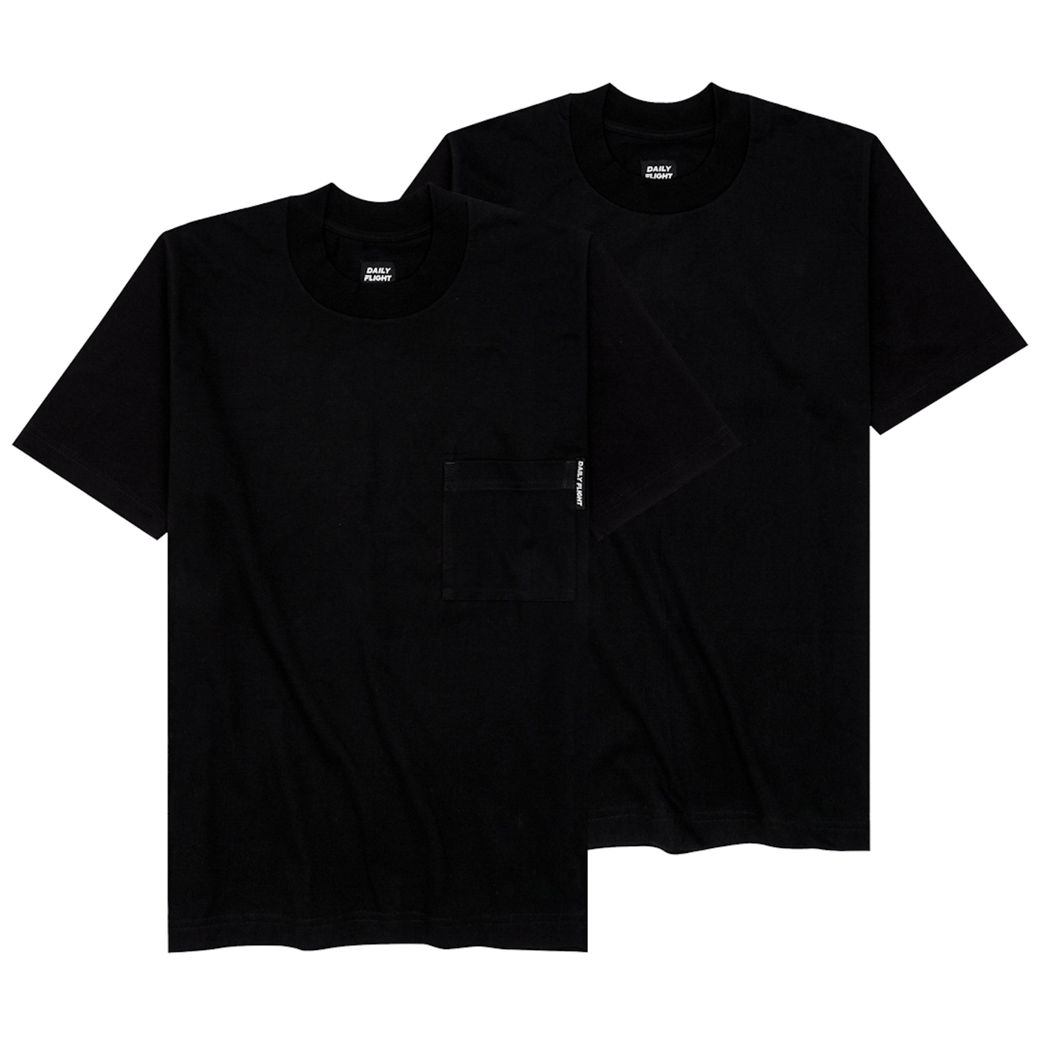 DF BLACK T SHIRT 2 PACK DAILY FLIGHT OFFICIAL WEB STORE